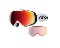 Маска Atomic Revel Racing White / Red Multilayer + Light Red Multilayer