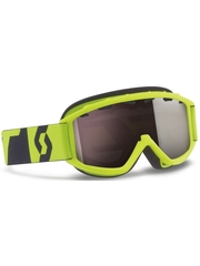 Детская маска Scott Hook Up Jr Neon Yellow / Silver Chrome