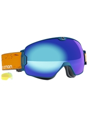 Маска Salomon XMax Navy Blue / Blue + Light Yellow Multilayer Low Light