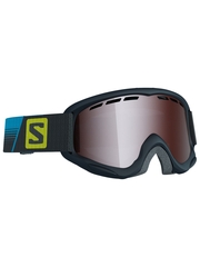 Детская маска Salomon Juke Racing Black / Tonic Orange Mirror Silver