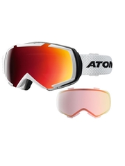 Маска Atomic Revel Racing White / Red Multilayer + Light Red Multilayer